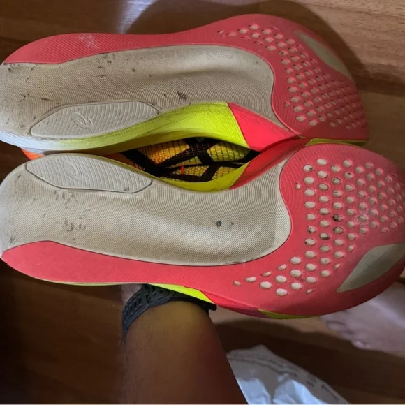 Asics Vibrant Orange Athletic Shoes - Picture 7 of 12